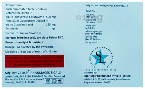 Xncef-CV 500 Tablet image