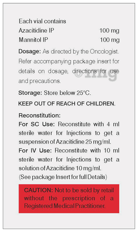 Azacite 100mg Injection image
