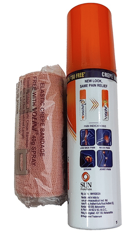 Volini Spray Spray for Sprain, Muscle and Joint Pain Relief | Quick Action | Long-Lasting Relief | Bone, Joint & Muscle Care with Elastic Crepe Bandage Free image
