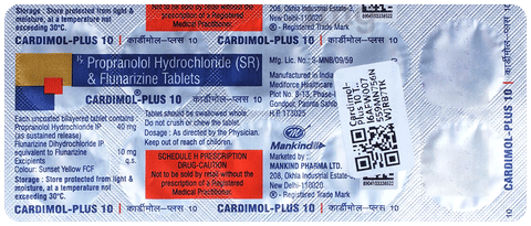 Cardimol-Plus 10 Tablet SR image