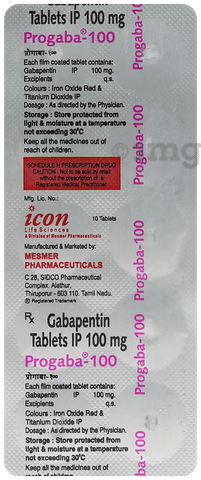 Progaba 100mg Tablet image