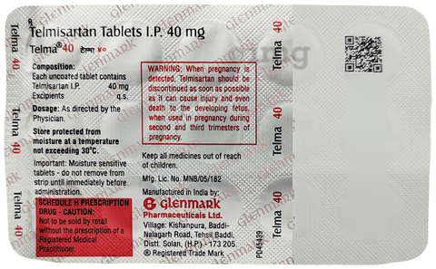 Telma 40 Tablet image