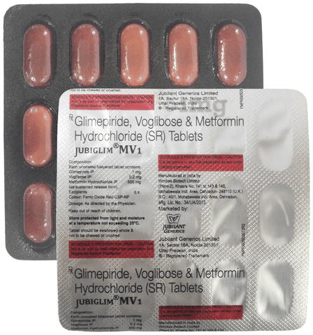 Jubiglim MV 1 Tablet SR image Jubiglim MV 1 Tablet SR image