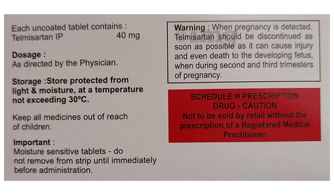 Telmicrine 40 Tablet image