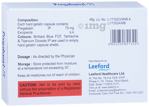 pregabaNYL 75 Capsule image