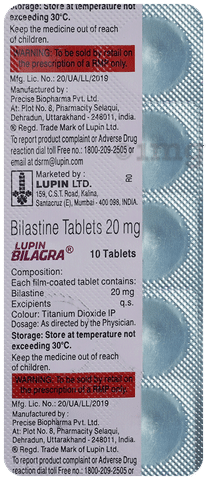 Tab bilagra 20 mg deals