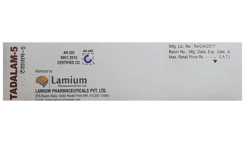 Tadalam 5 Tablet image