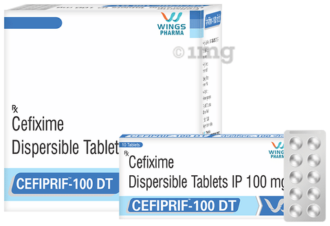 Cefiprif 100 DT Tablet image