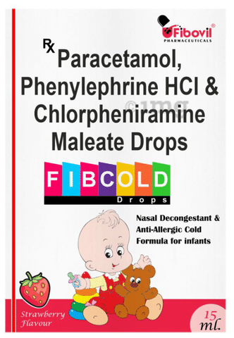 Fibcold Oral Drops Strawberry