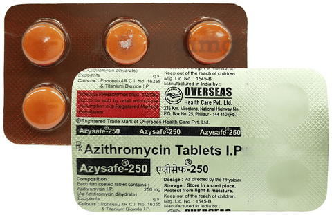 Azysafe 250mg Tablet image Azysafe 250mg Tablet image