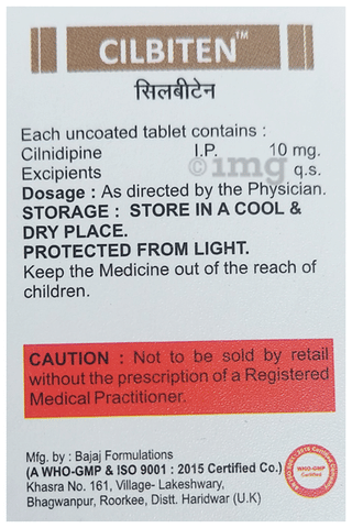 Cilbiten 10mg Tablet image