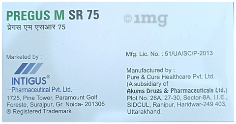Pregus M SR 75 Tablet image
