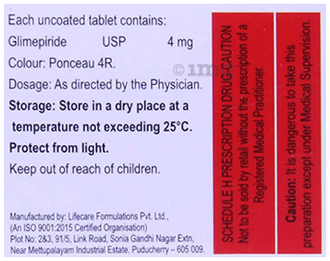 Glimiprime 4mg Tablet image