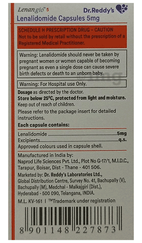 Lenangio 5mg Capsule image