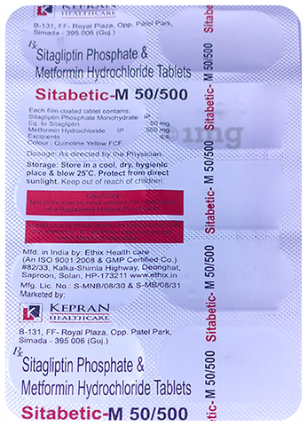 Sitabetic-M 50/500 Tablet image
