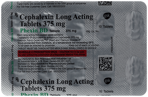 Phexin BD 375mg Tablet image