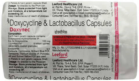 Doxynec 100mg Capsule image Doxynec 100mg Capsule image