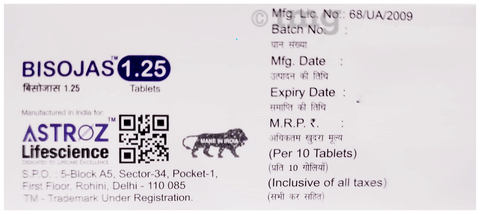 Bisojas 1.25 Tablet image