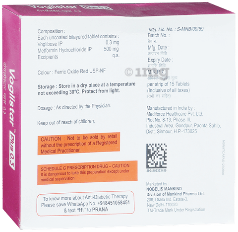 Voglistar-Plus 0.3 Tablet
