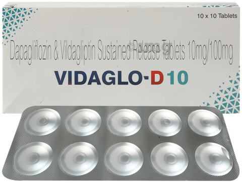 Vidaglo D 10mg/100mg Tablet