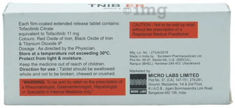 Tnib 11mg Tablet ER image Tnib 11mg Tablet ER image