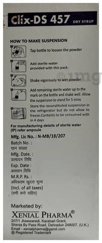 Clix DS 457 Dry Syrup