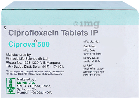 Ciprova 500mg Tablet image