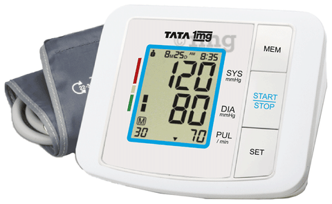 Tata 1mg Blood Pressure Monitor Fully Automatic, Digital BP Monitor: Buy  box of 1.0 Unit at best price in India