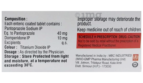 Bellazole-D 40mg Tablet image