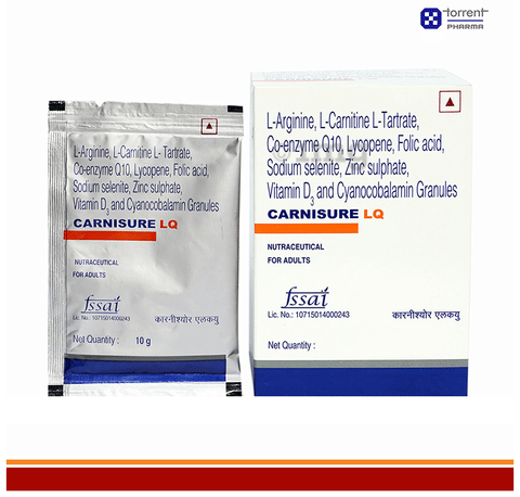 Carnisure LQ Powder ( 10gm Each ): Buy box of 10.0 gm Powder at 𝗯𝗲𝘀𝘁 𝗽𝗿𝗶𝗰𝗲  in India