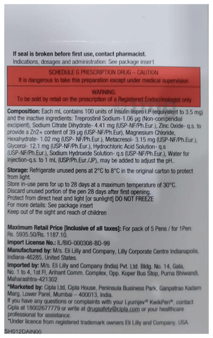 Lyumjev Kwikpen ( 3ml Each ) image