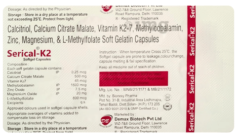 Serical-K2 Softgel Capsule image Serical-K2 Softgel Capsule image