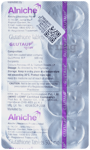 Glutaup 500mg Tablet image