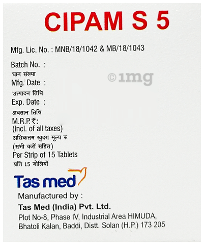 Cipam S 5 Tablet