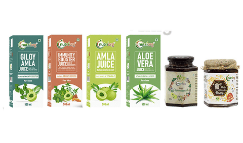 Nutriorg Immunity Booster Kit Giloy Amla Juice, Amla Juic