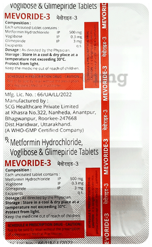 Mevoride 3 Tablet