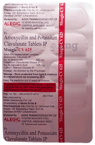 Moxgic-CV 625 Tablet image Moxgic-CV 625 Tablet image