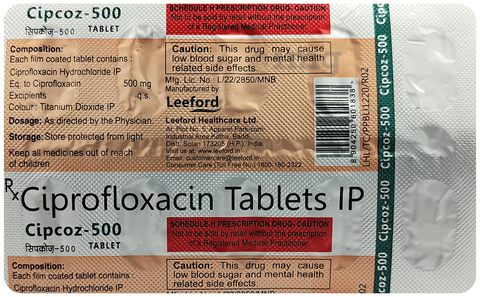 Cipcoz 500 Tablet image