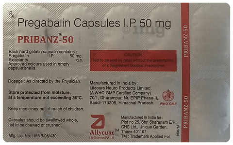 Pribanz 50 Capsule image Pribanz 50 Capsule image