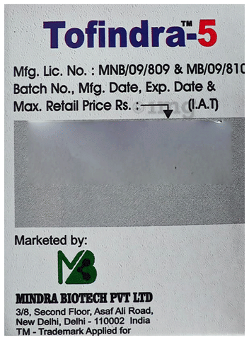 Tofindra 5 Tablet image