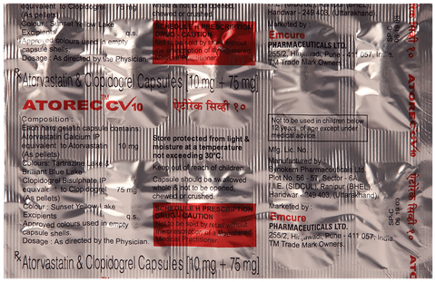 Atorec CV 10 Capsule image Atorec CV 10 Capsule image