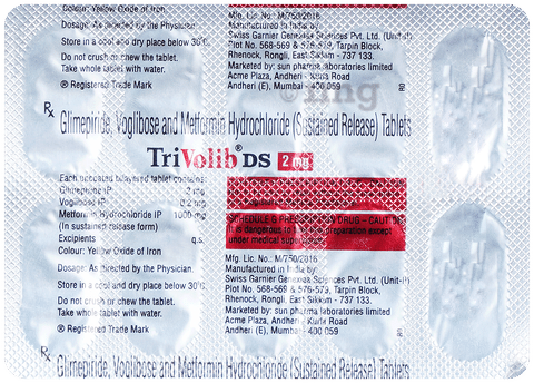 Trivolib DS 2mg/1000mg/0.2mg Tablet