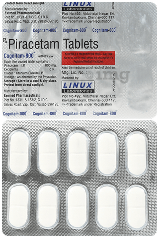 Cognitam 800mg Tablet image