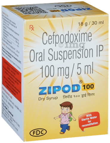 Zipod 100mg/5ml Dry Syrup image Zipod 100mg/5ml Dry Syrup image