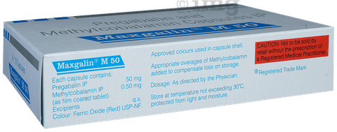 Maxgalin M 50 Capsule image Maxgalin M 50 Capsule image