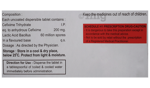 Baxi-Cef 200 LB Tablet image