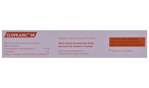 Clofranil 75mg Tablet SR image
