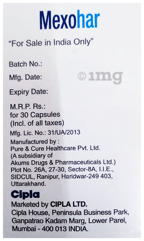Mexohar 150mg Capsule