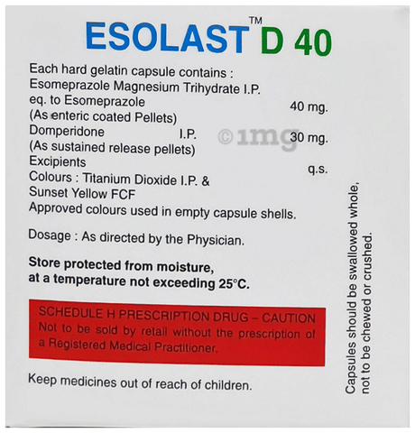 Esolast D 40 Capsule SR image Esolast D 40 Capsule SR image