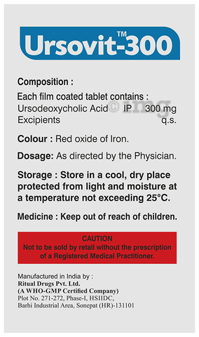 Ursovit 300 Tablet image